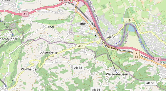 Restaurant auf Karte