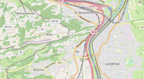 Restaurant auf Karte