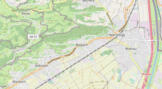 Restaurant auf Karte