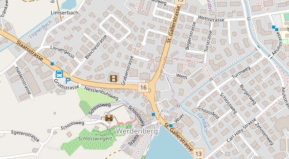 Restaurant auf Karte