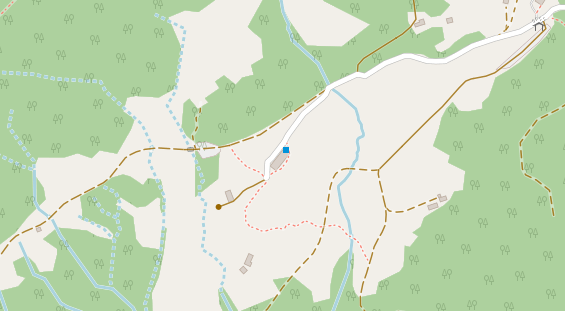 Restaurant auf Karte