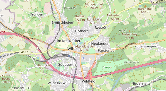 Restaurant auf Karte