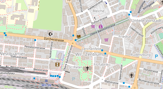 Restaurant auf Karte