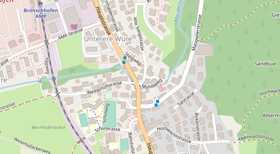 Restaurant auf Karte