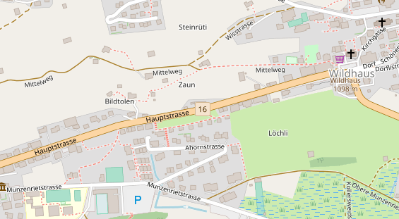 Restaurant auf Karte