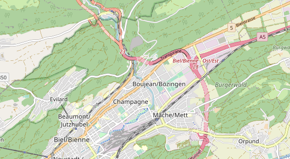 Restaurant auf Karte