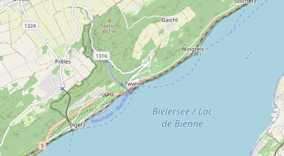 Restaurant auf Karte