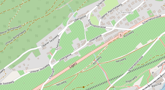 Restaurant auf Karte