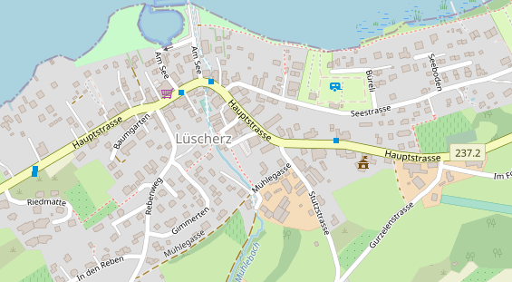 Restaurant auf Karte