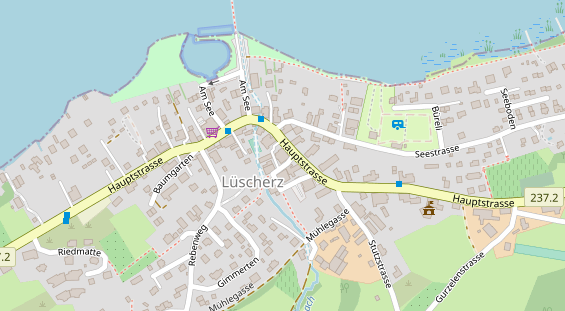 Restaurant auf Karte