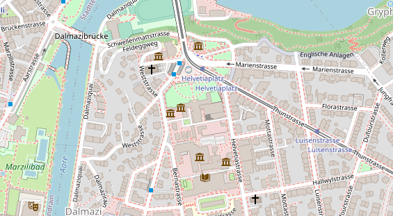 Restaurant auf Karte