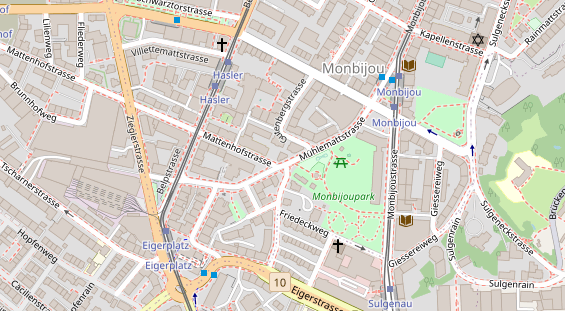 Restaurant auf Karte