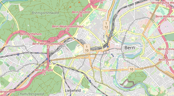 Restaurant auf Karte