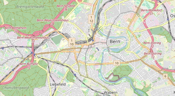 Restaurant auf Karte