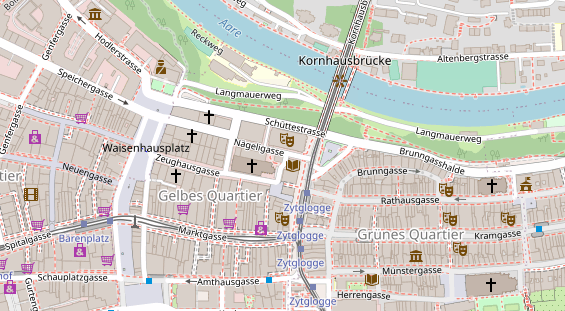 Restaurant auf Karte