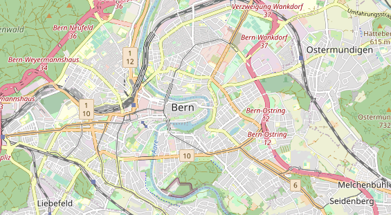 Restaurant auf Karte