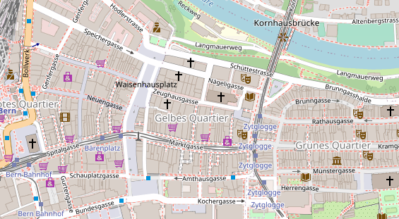 Restaurant auf Karte