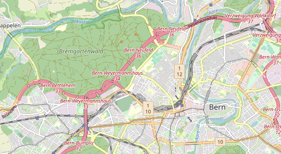 Restaurant auf Karte