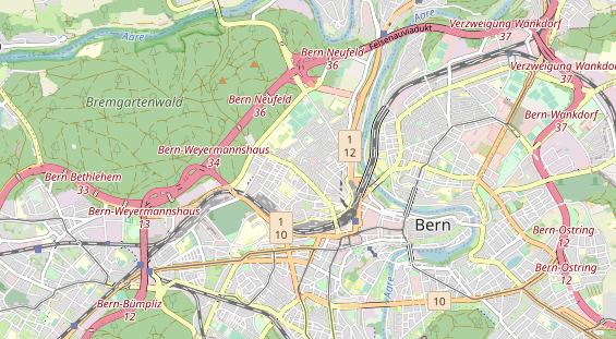 Restaurant auf Karte