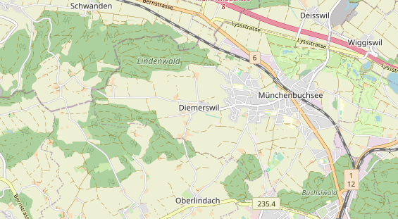 Restaurant auf Karte