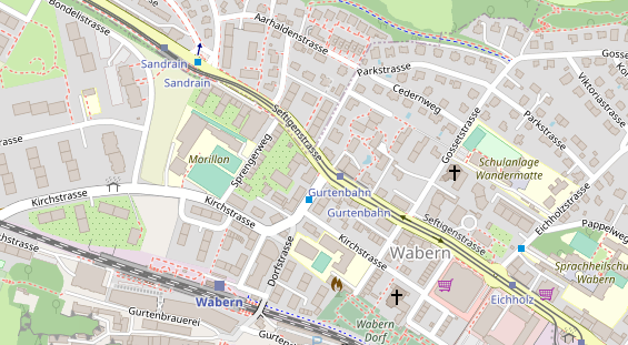 Restaurant auf Karte