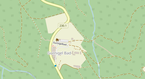 Restaurant auf Karte