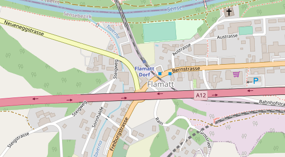 Restaurant auf Karte