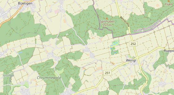 Restaurant auf Karte