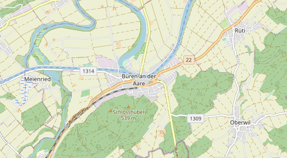 Restaurant auf Karte