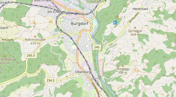 Restaurant auf Karte