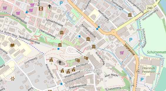 Restaurant auf Karte