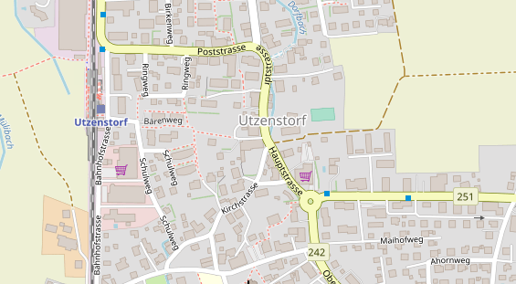 Restaurant auf Karte