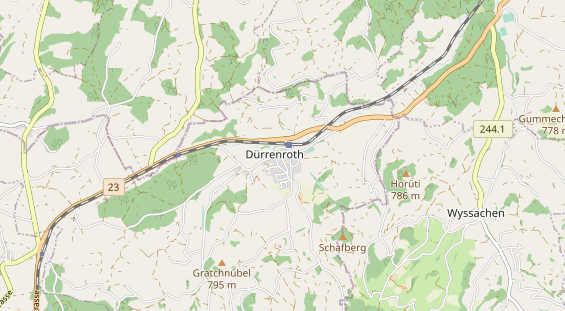 Restaurant auf Karte