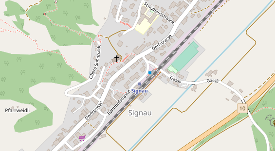 Restaurant auf Karte