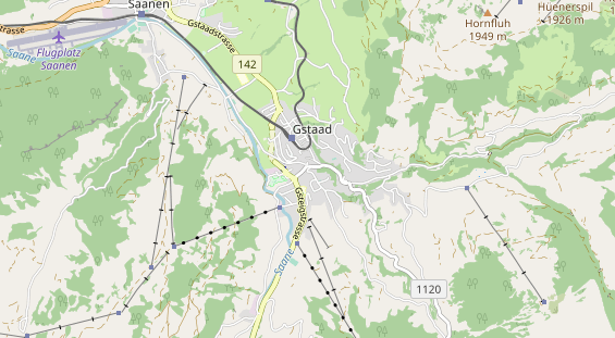 Restaurant auf Karte