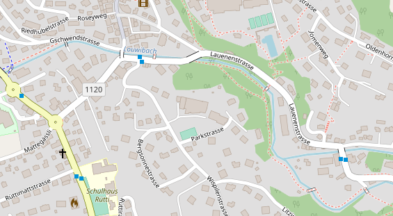 Restaurant auf Karte