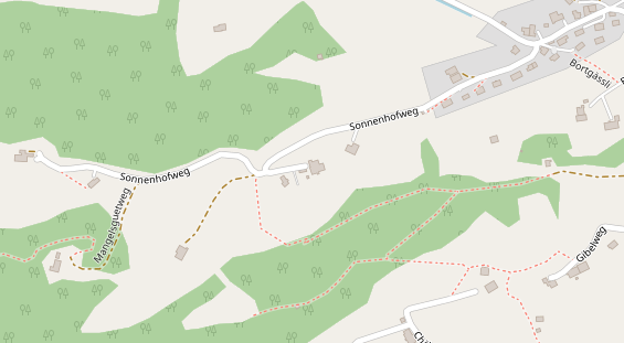 Restaurant auf Karte