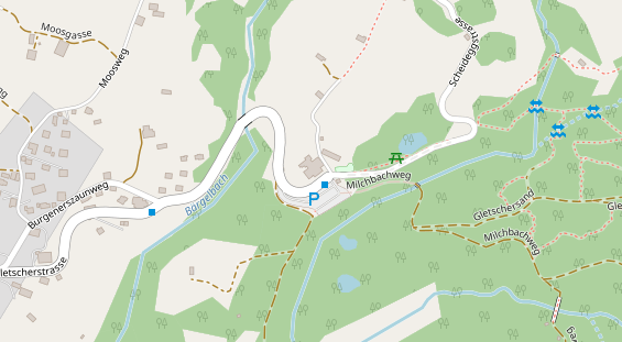 Restaurant auf Karte