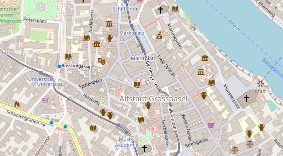 Restaurant auf Karte