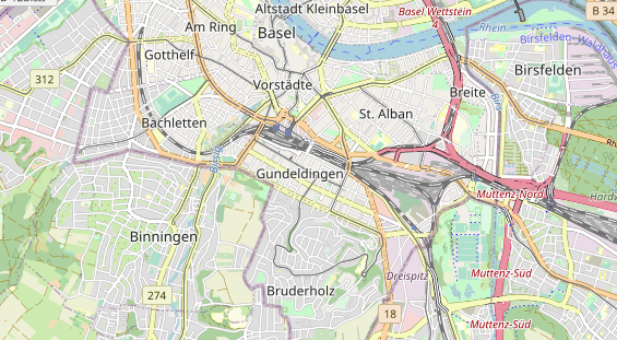 Restaurant auf Karte