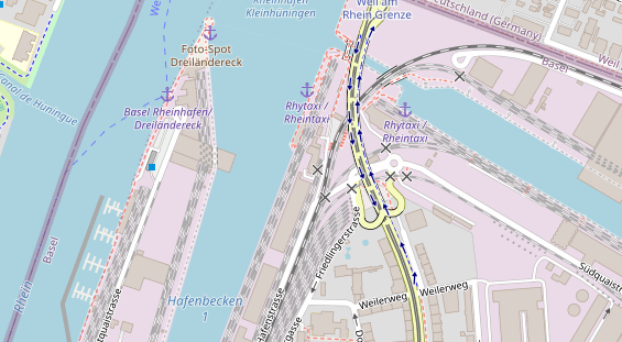 Restaurant auf Karte