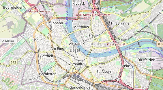 Restaurant auf Karte