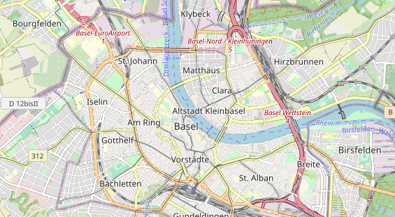 Restaurant auf Karte