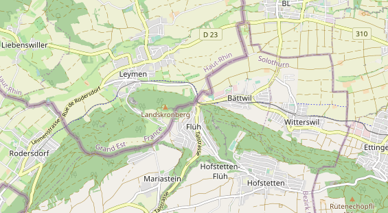 Restaurant auf Karte