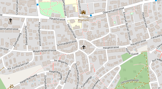 Restaurant auf Karte