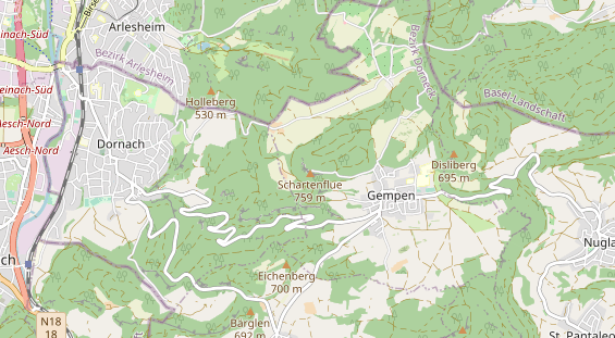 Restaurant auf Karte