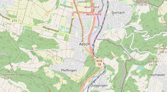 Restaurant auf Karte