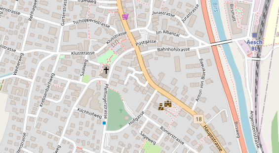 Restaurant auf Karte