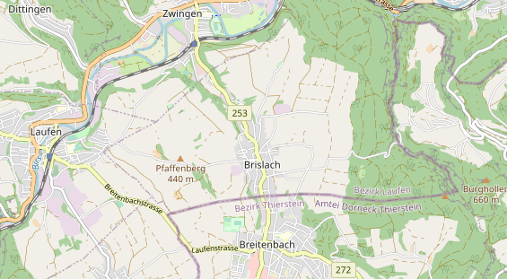 Restaurant auf Karte