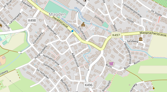 Restaurant auf Karte